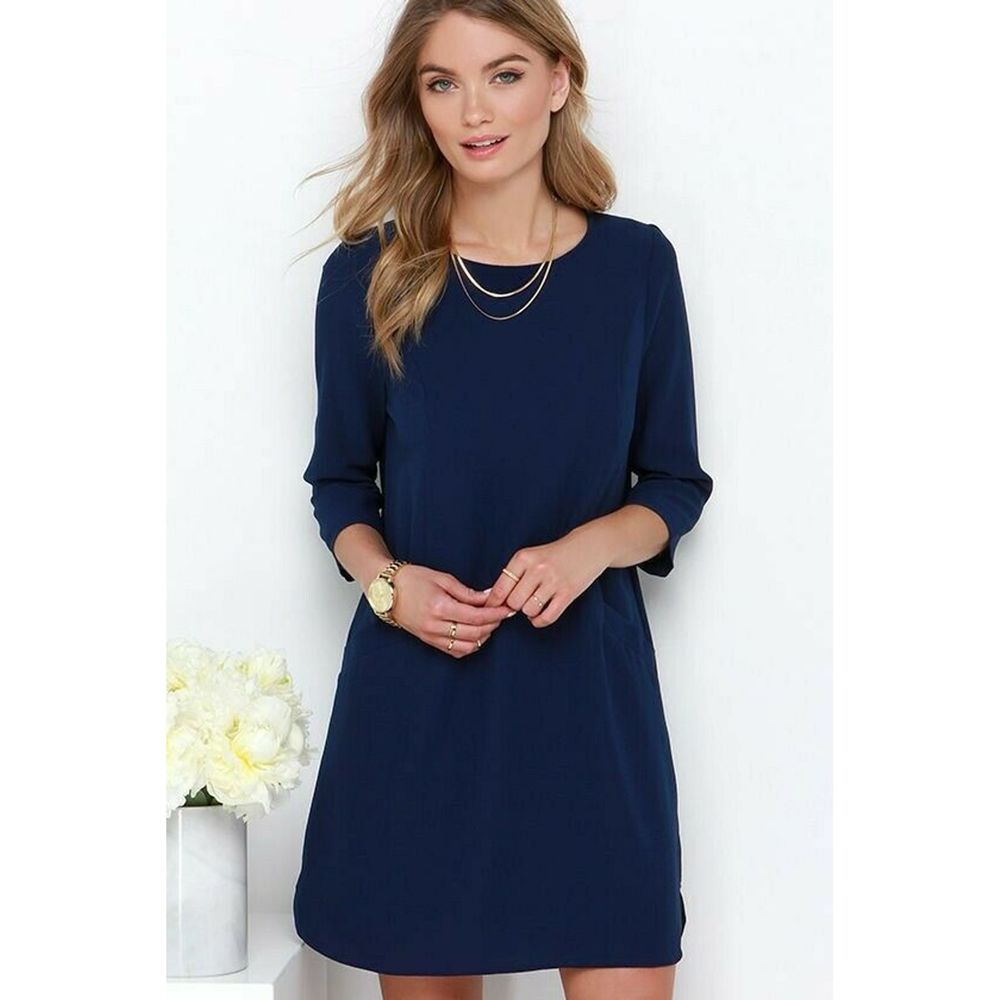 Jack Crepe Shift Dress Size Medium NWT